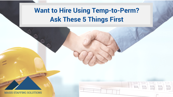 Hire Using temp-to-perm