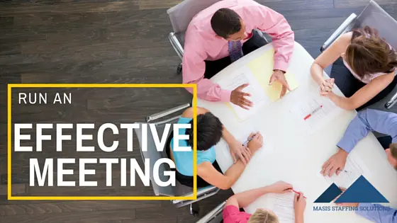 Run an Effective Meeting