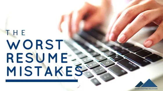 worst resume mistakes