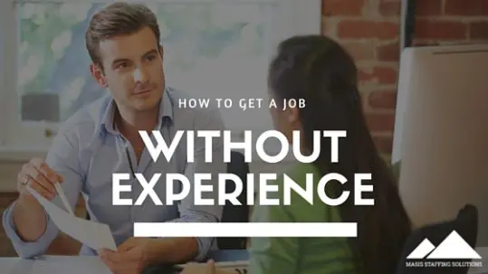 how to get a job without experience