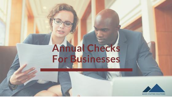 annual checks for businesses