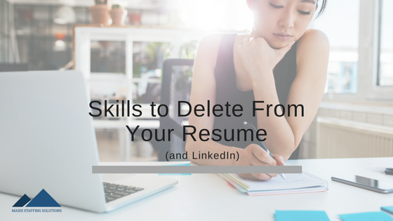 skills to delete from your resume