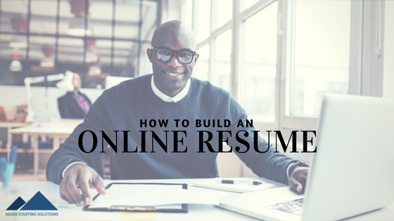 build an online resume