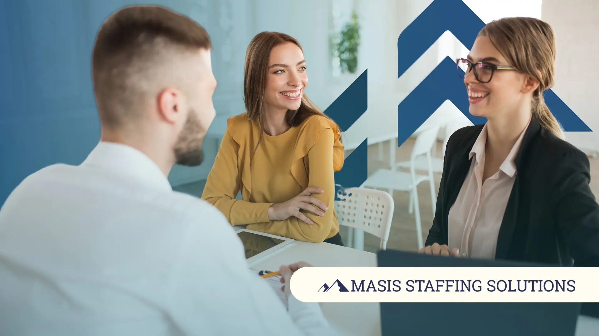 Financial executive candidate in an interview