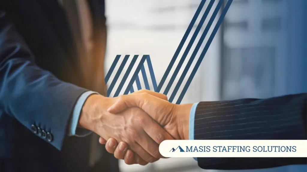 A warm handshake between an employer and a collaborative staffing partner