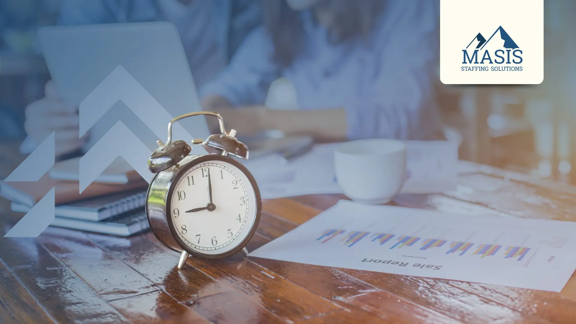 An analog clock beside a data report on a desk, reflecting the article's argument that fill speed alone doesn't predict staffing success.