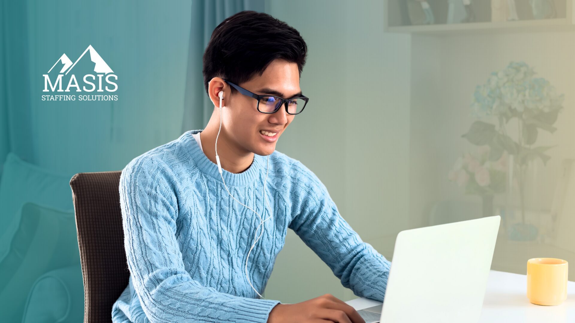 An applicant searches on a job hunt online during a slow season